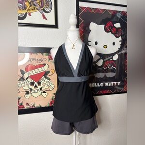 Champion Black & Grey Athletic Gym Tank Top